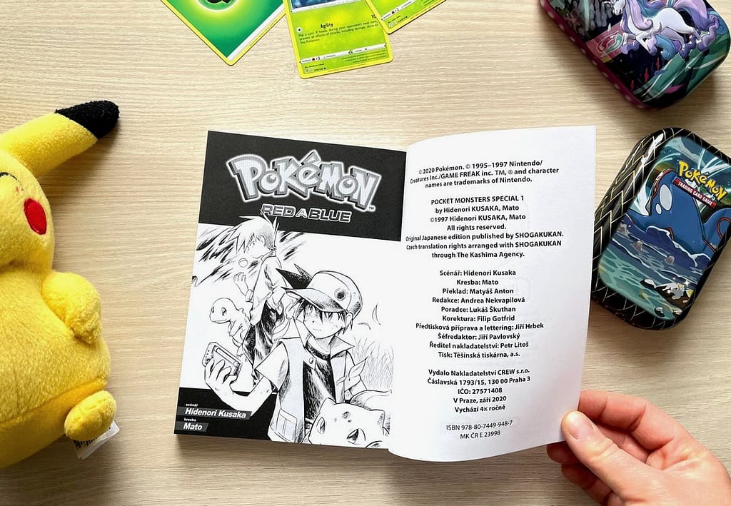 kniha Pokémon 1., recenze, manga, karty, Pikachu